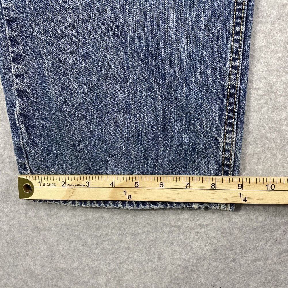 Nautica Jeans Mens 34x31 Classic Relaxed Straight Faded Distressed Denim Baggy - Picture 5 of 13